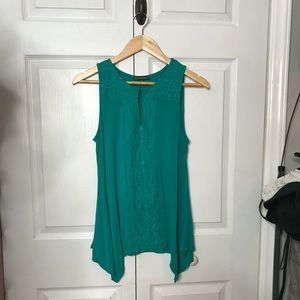 Beautiful teal tank/blouse size M